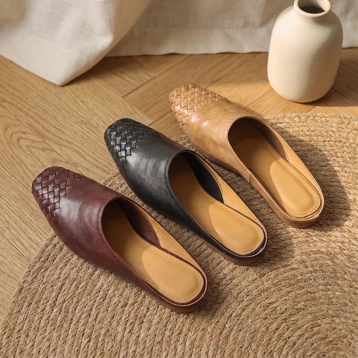 Tamara Women's Woven Leather Mules