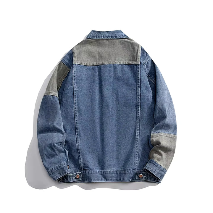 Asymmetry Denim Jacket - Redwood Main