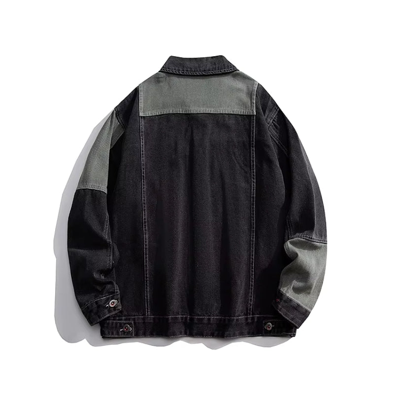Asymmetry Denim Jacket - Redwood Main