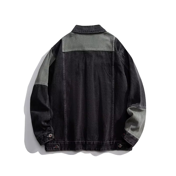 Asymmetry Denim Jacket - Redwood Main