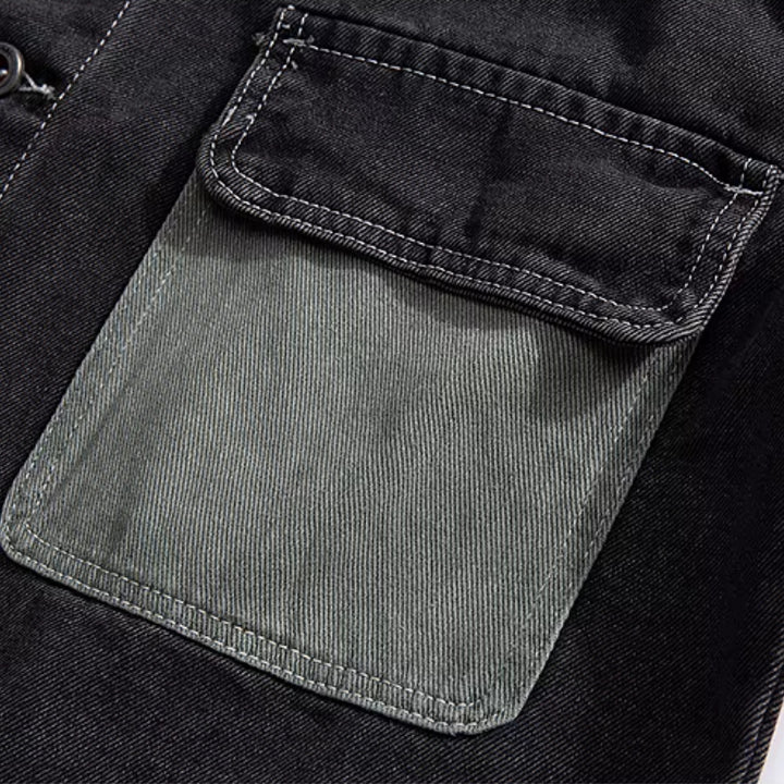 Asymmetry Denim Jacket - Redwood Main