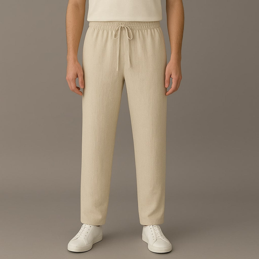Lusso Linen Pants - Redwood Main
