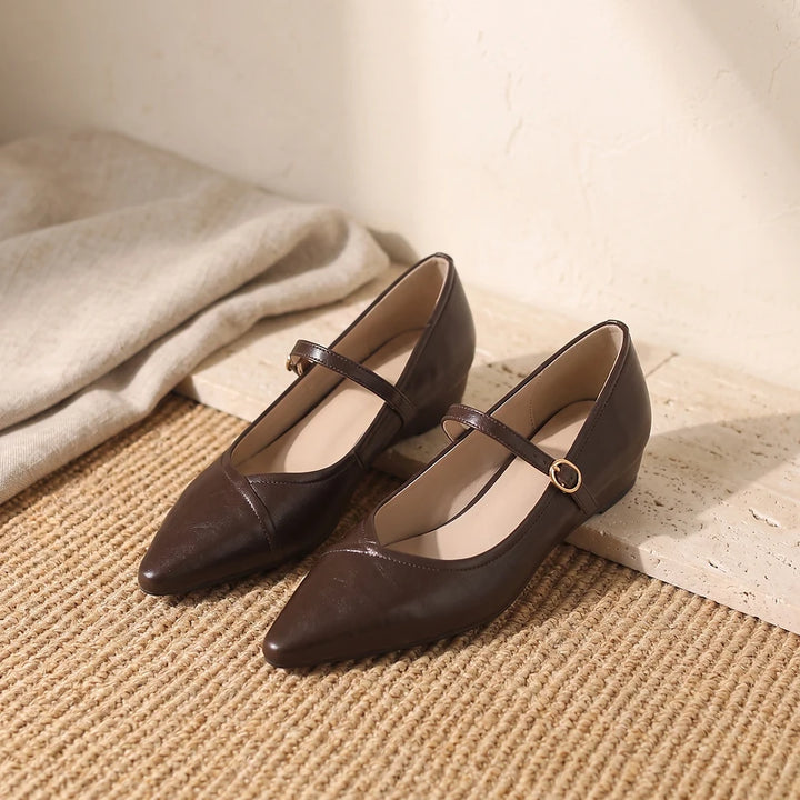 Ottilie Women's Mary Jane Flats - Brown