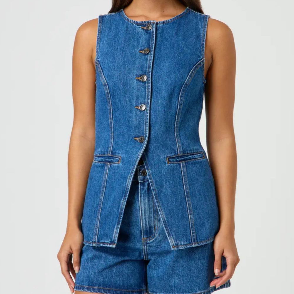Summer Bloom Denim Set - Redwood Main