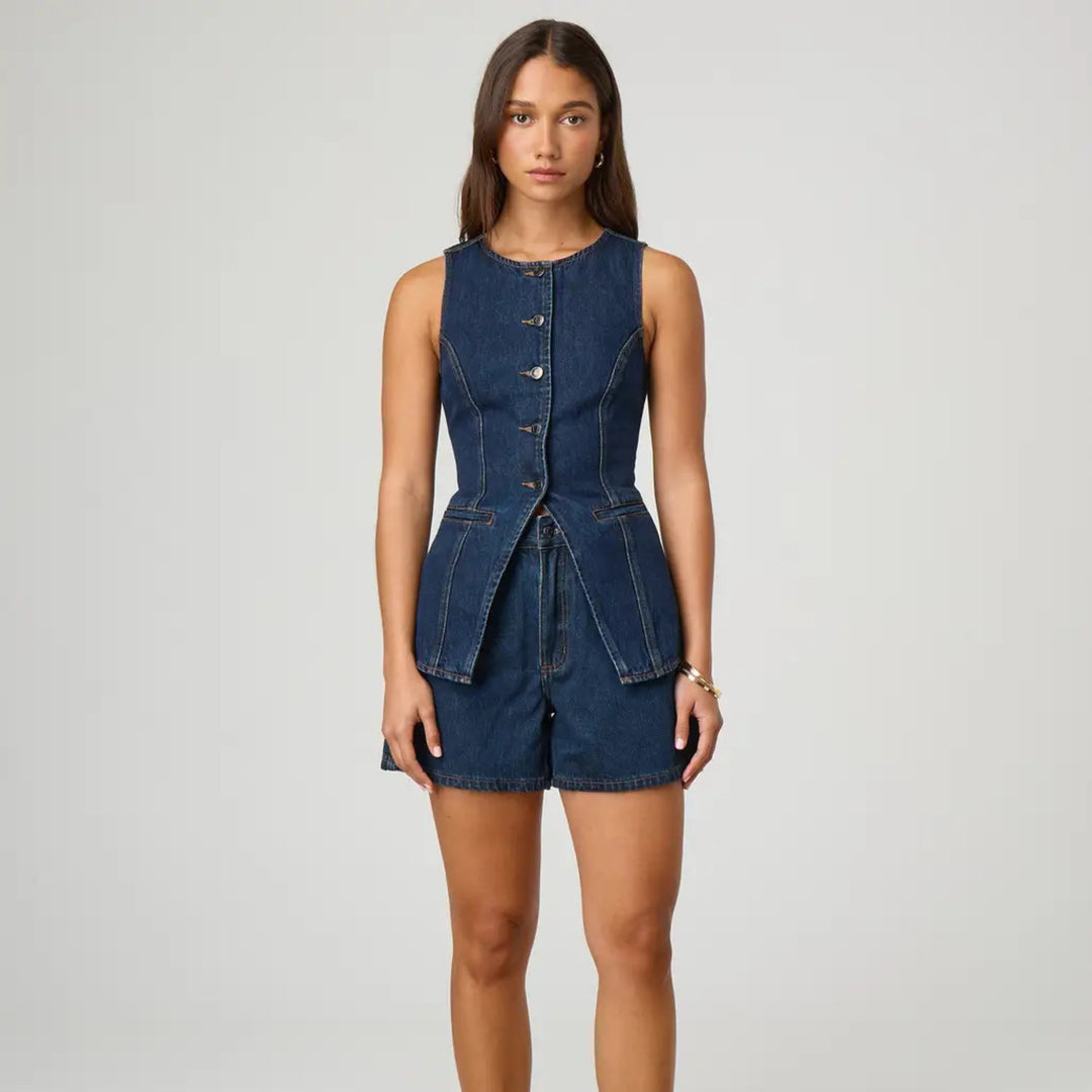 Summer Bloom Denim Set - Redwood Main