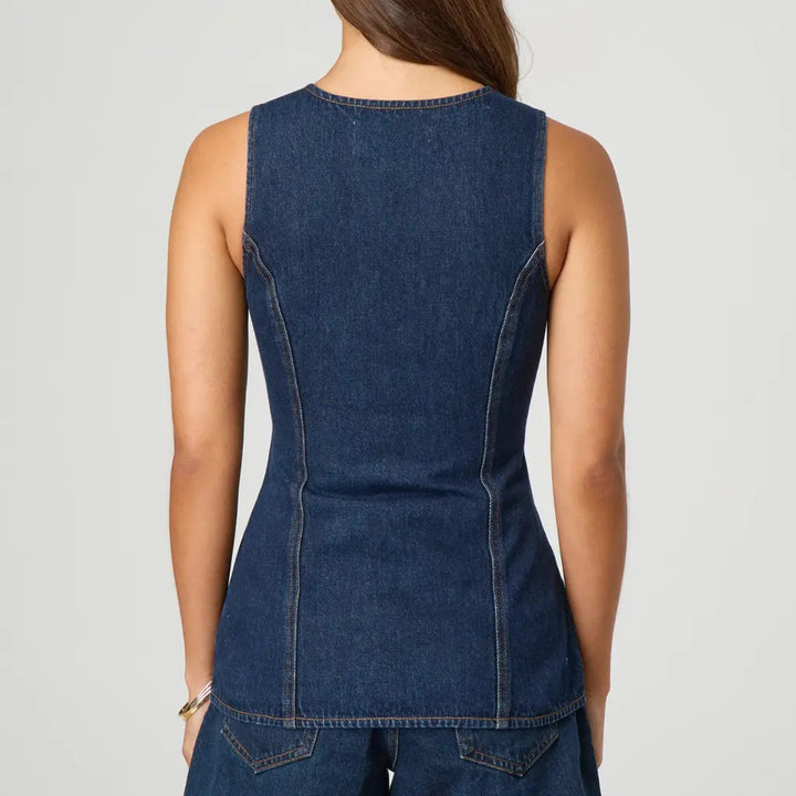 Summer Bloom Denim Set - Redwood Main