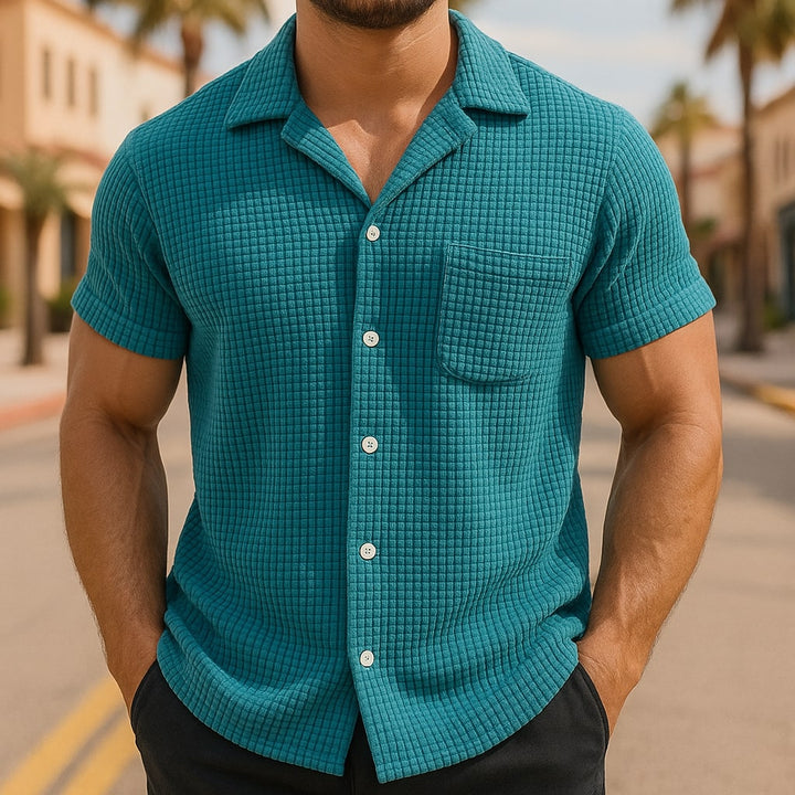 Palmline Shirt - Redwood Main