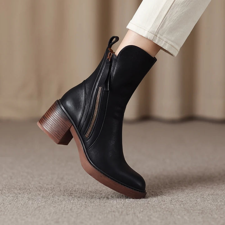 Odette Women's Tassel Zip Ankle Boots - Black