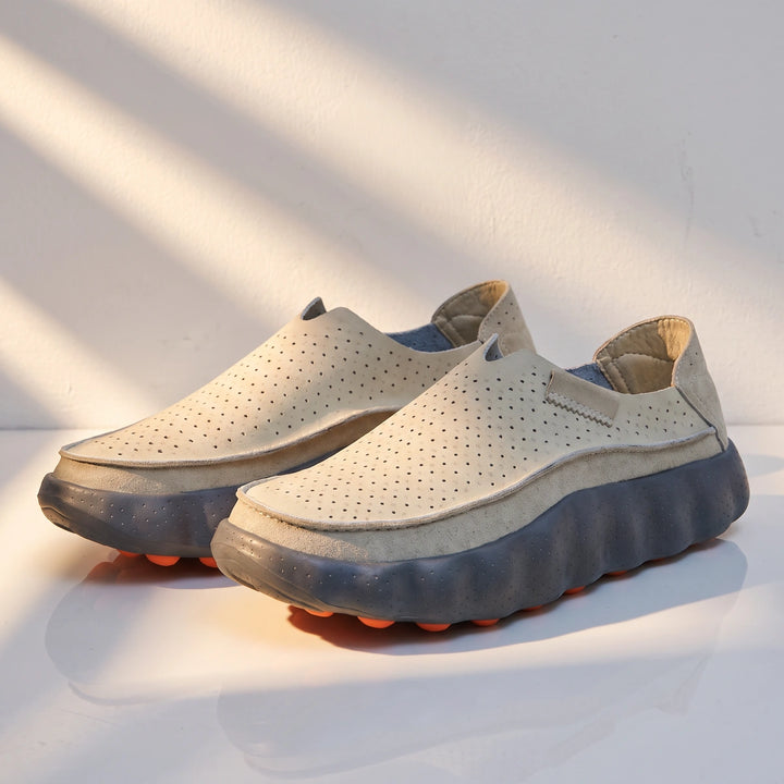 Jared Breathable Pod Sole Loafers - Grey