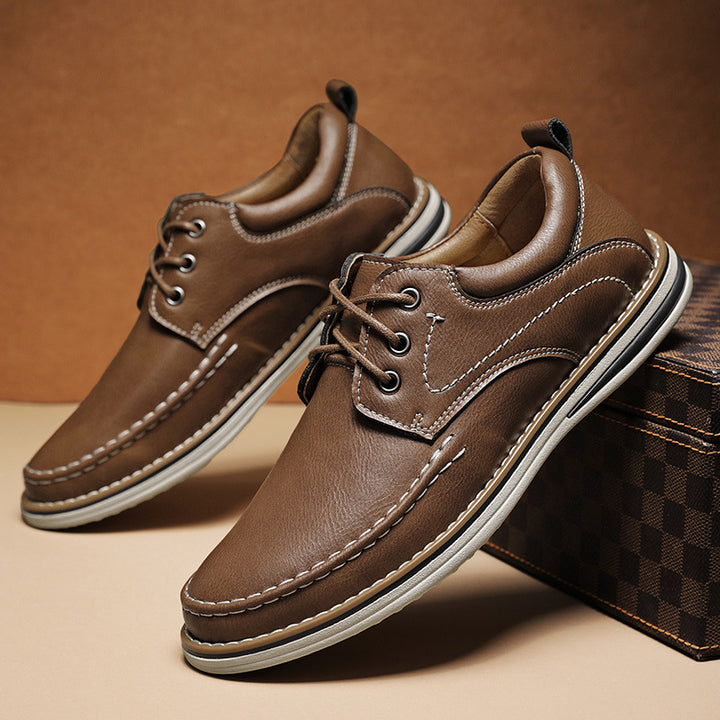 Halston Leather Shoes - Redwood Main