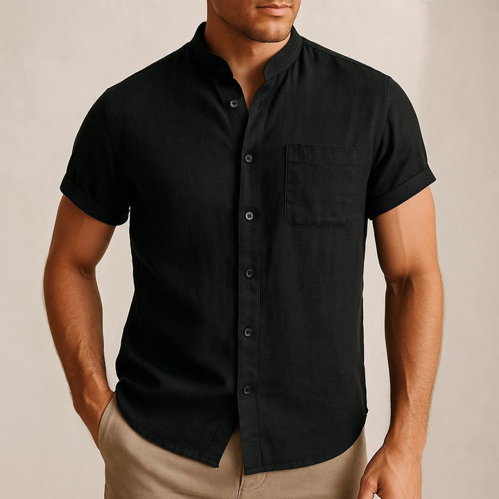 Levante Linen Shirt - Redwood Main