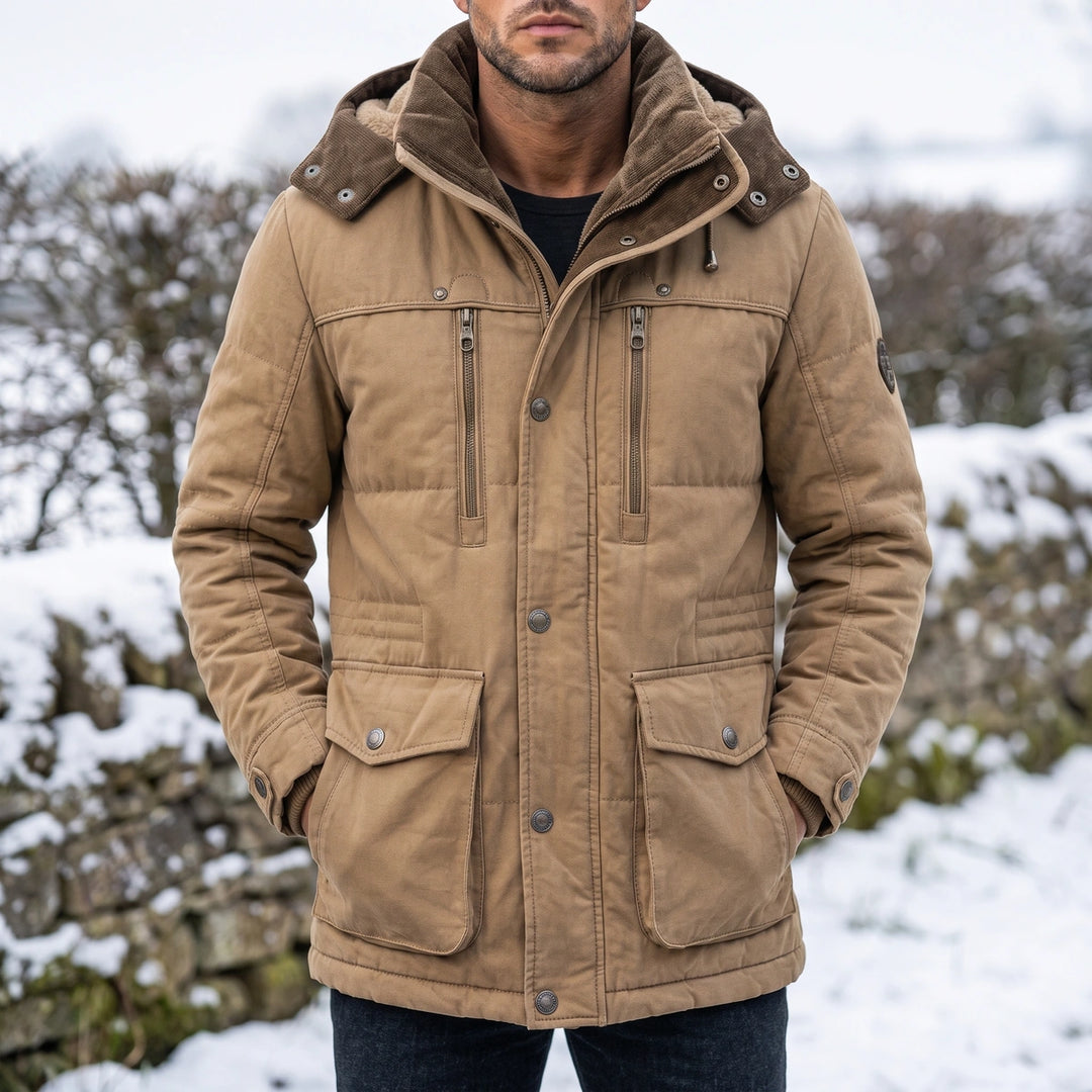 Montague Sherpa Hood Winter Parka - Khaki