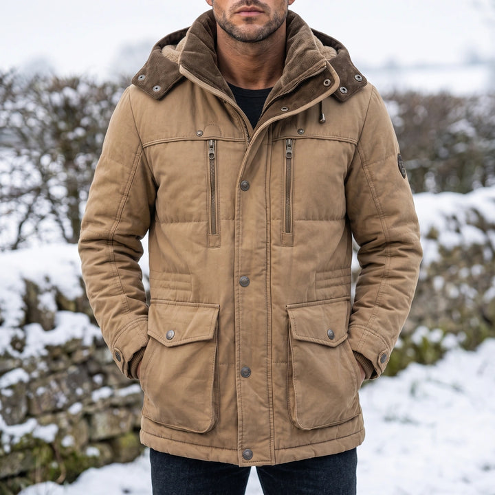 Montague Sherpa Hood Winter Parka - Khaki