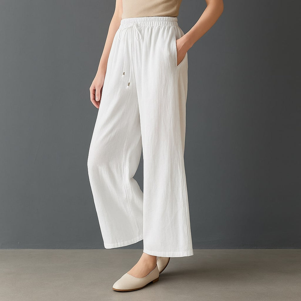 Ayra Linen Pants - Redwood Main