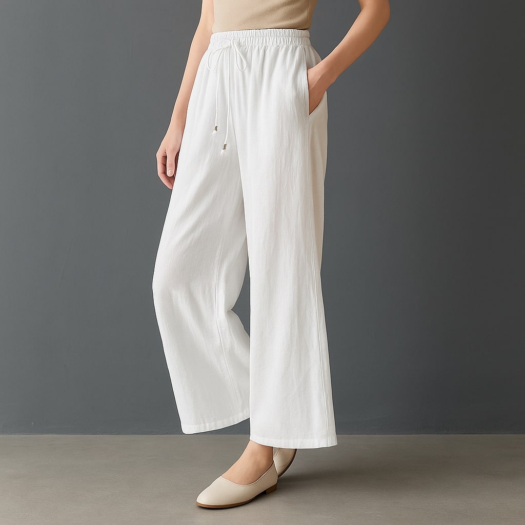 Ayra Linen Pants - Redwood Main