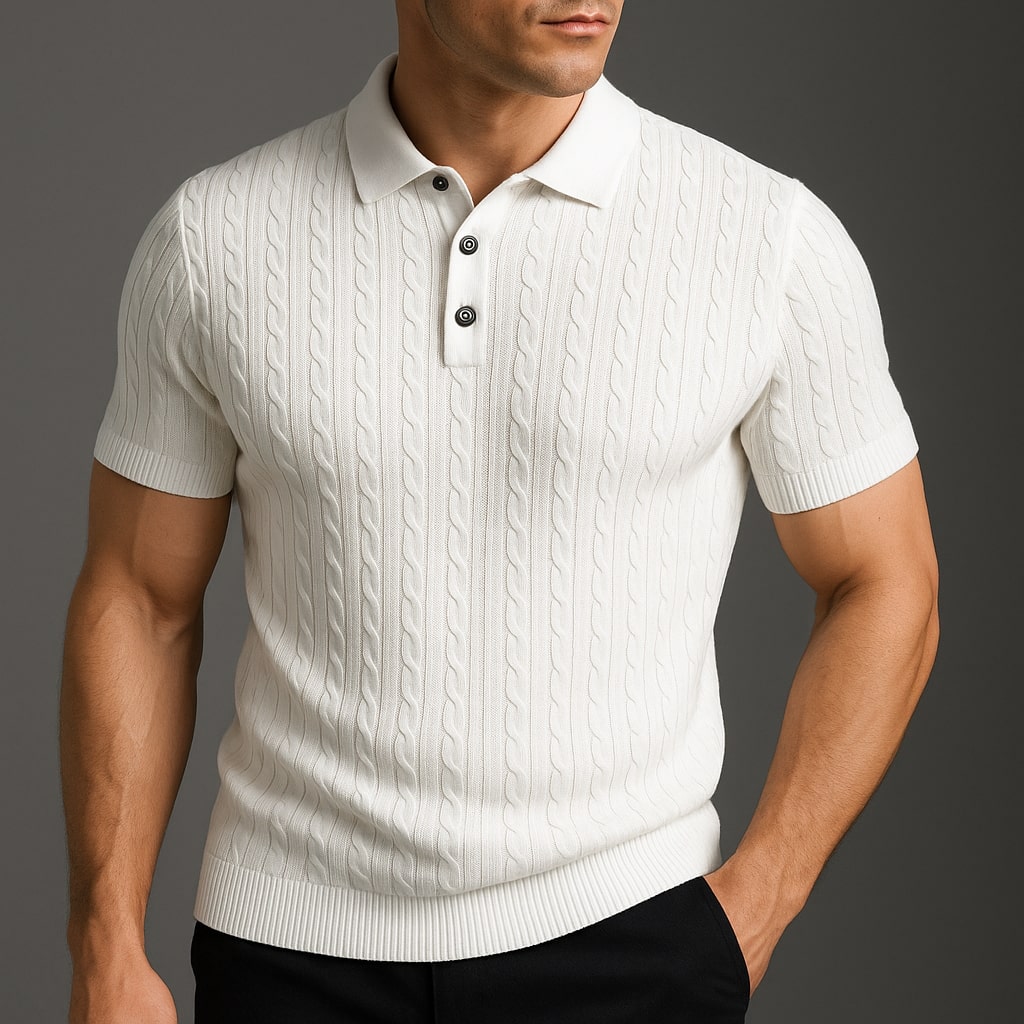 Loric Cotton Polo - Redwood Main