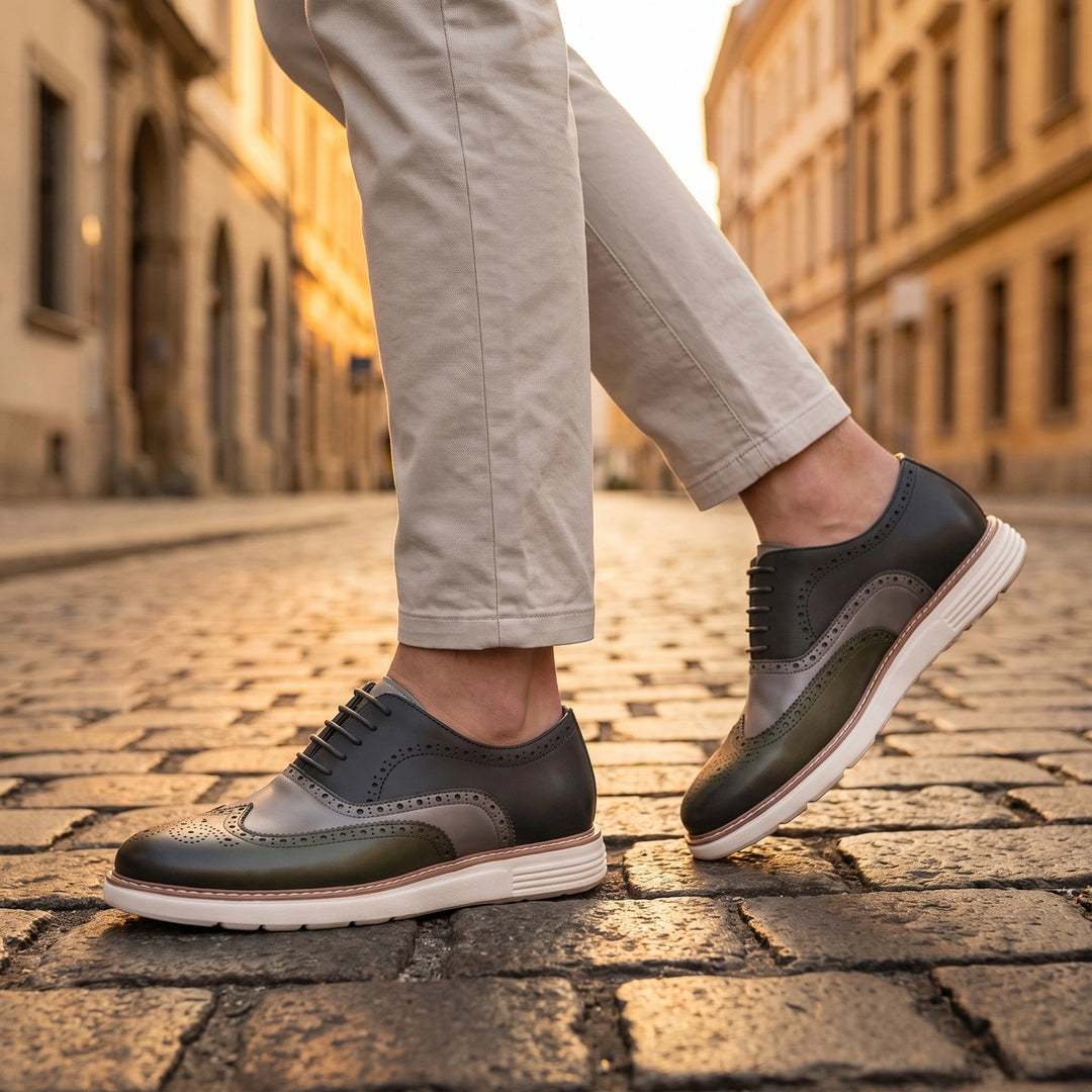 Sterling Men's Brogue Dress Sneakers