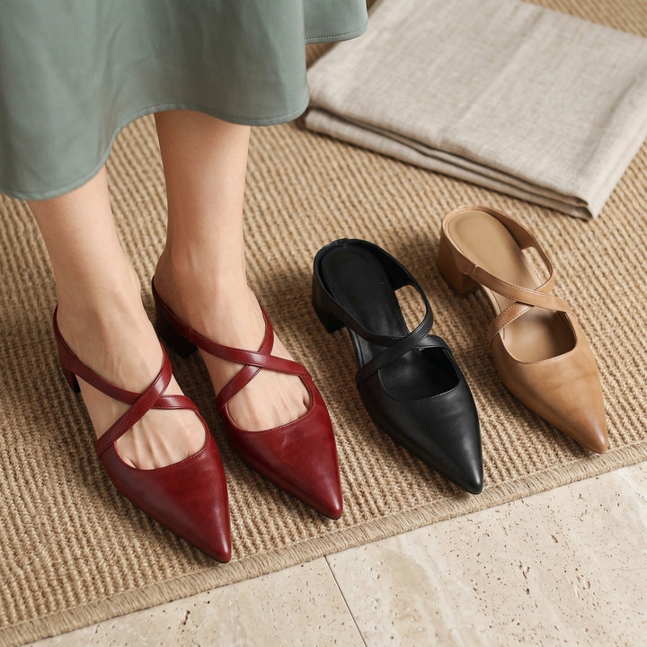 Perrine Women's Crossover Strap Mules