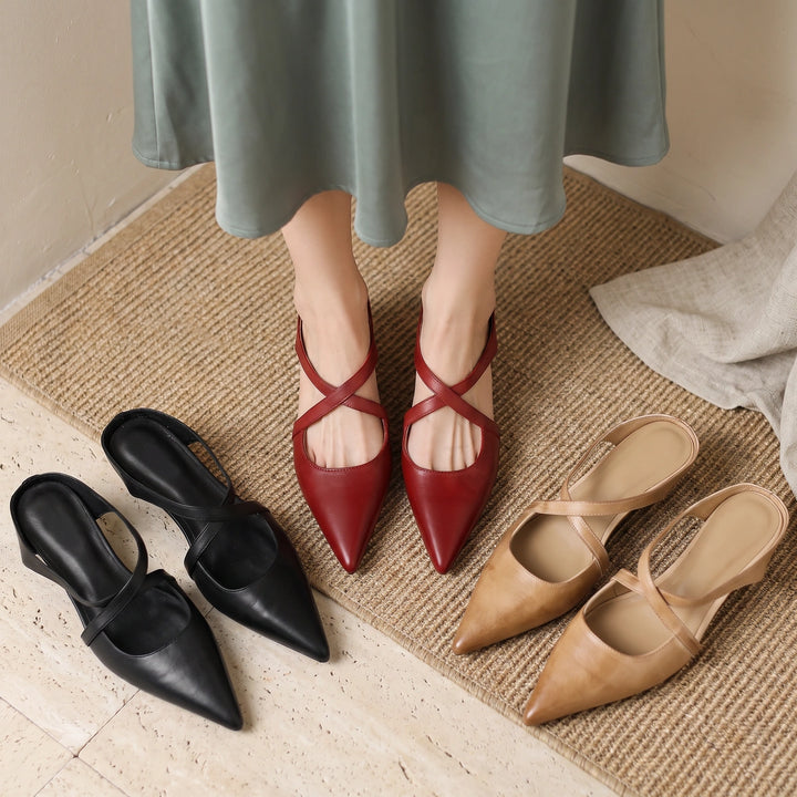 Perrine Women's Crossover Strap Mules
