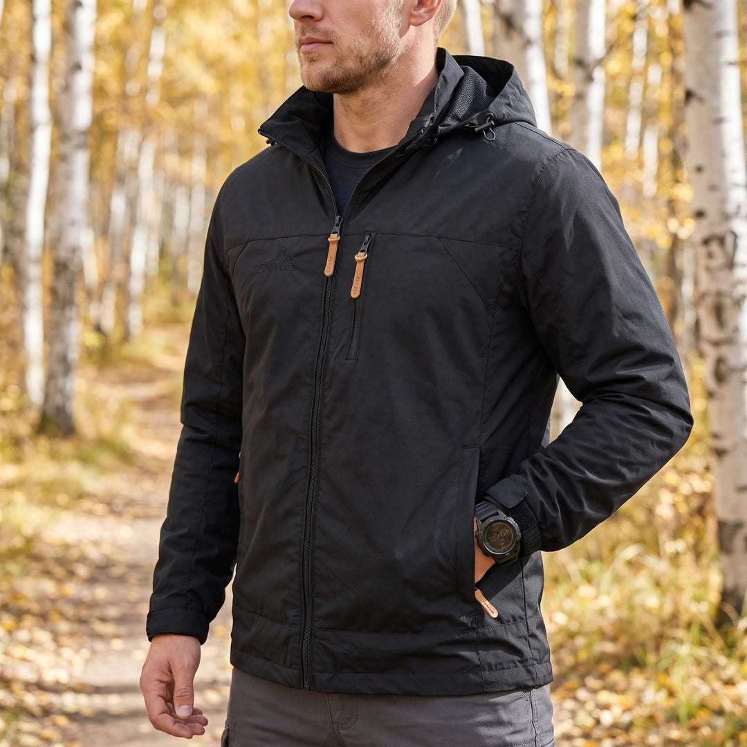 Rowan Hooded Shell Jacket - Black