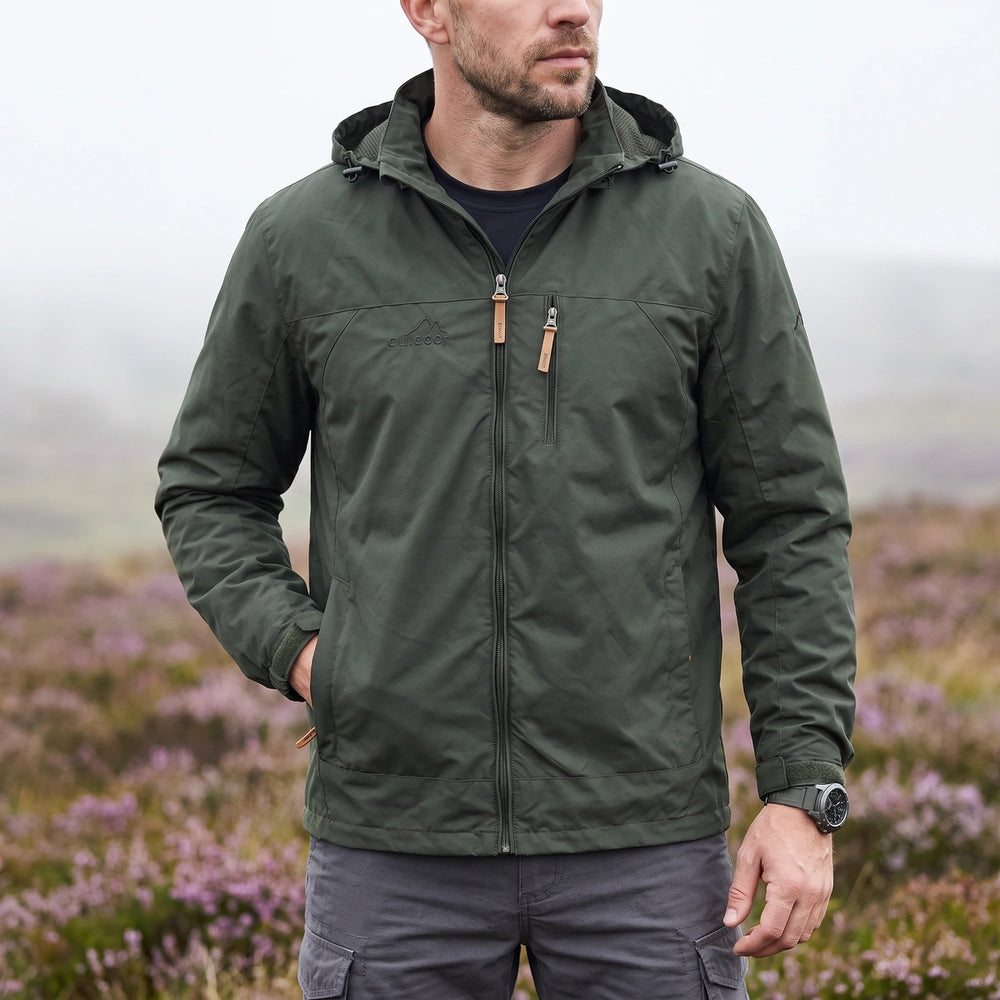 Rowan Hooded Shell Jacket - Green