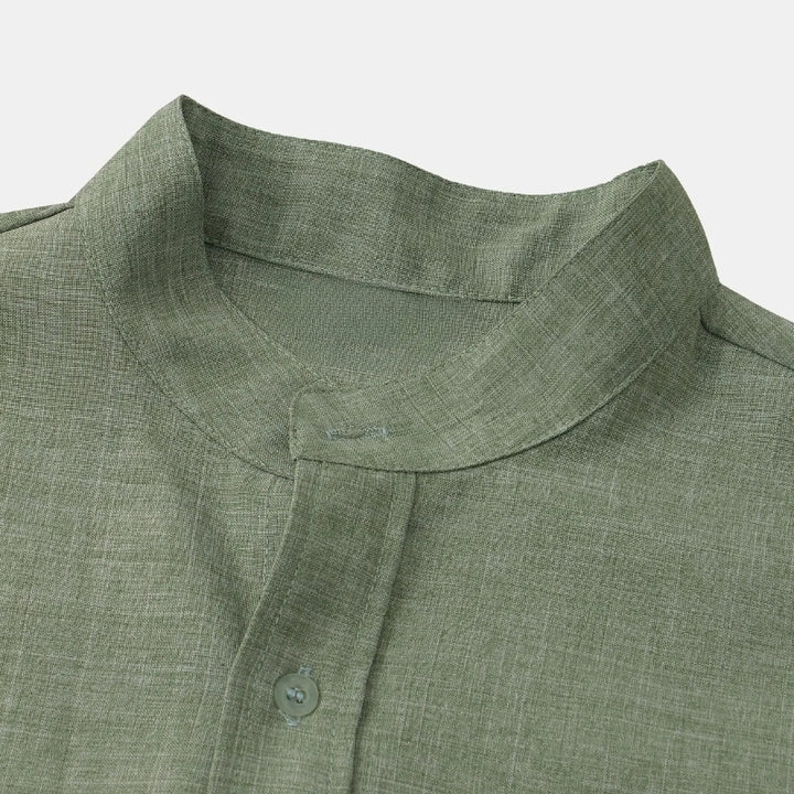 Levante Linen Shirt - Redwood Main