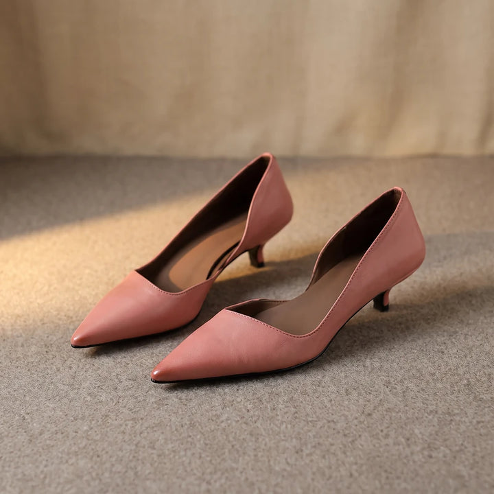 Colette Women's Kitten Heel Pumps - Pink