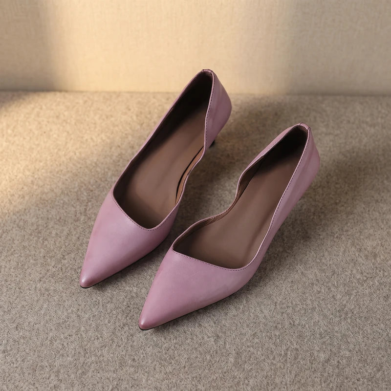 Colette Women's Kitten Heel Pumps - Purple