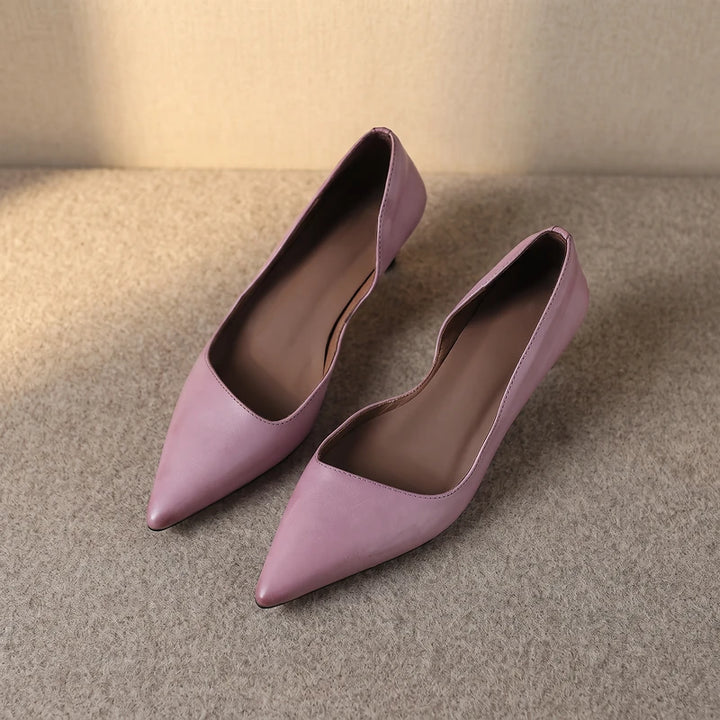 Colette Women's Kitten Heel Pumps - Purple