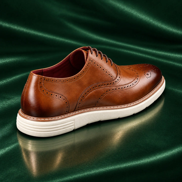 Warren Wingtip Brogue Oxford Shoes - Brown