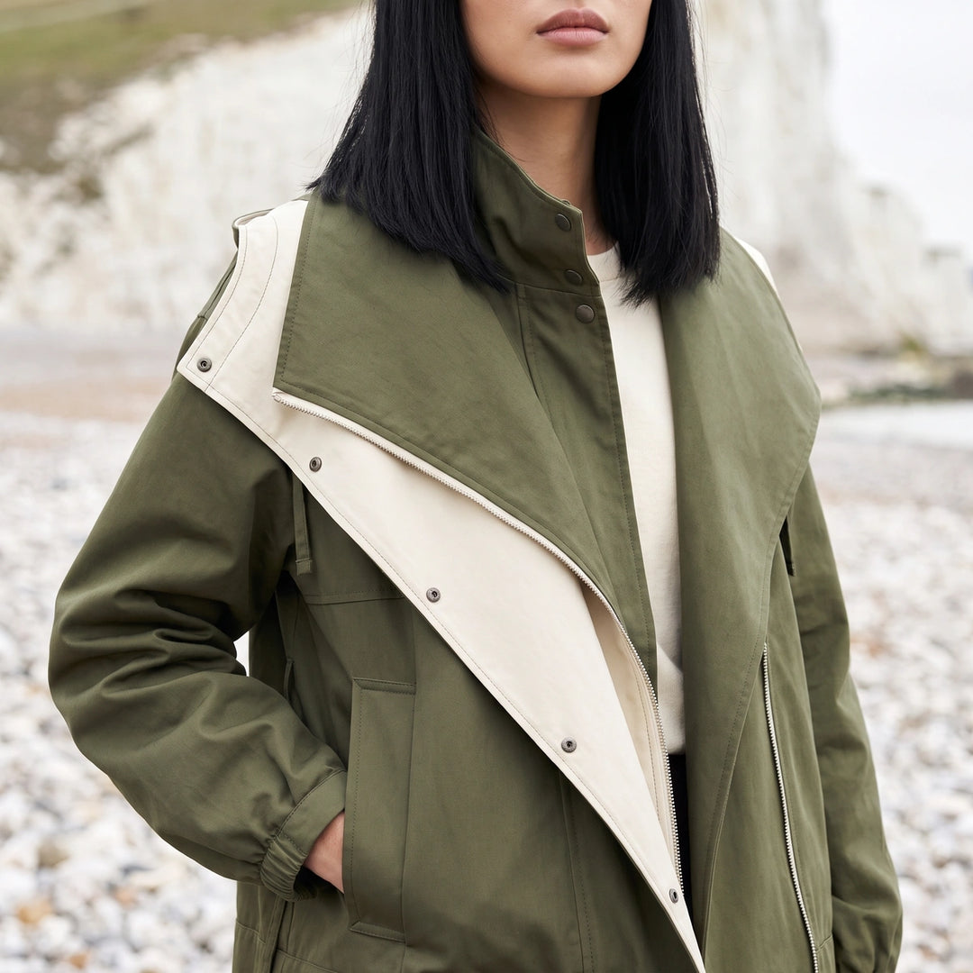 Wynne Double Layer Waterproof Windbreaker Jacket - Green