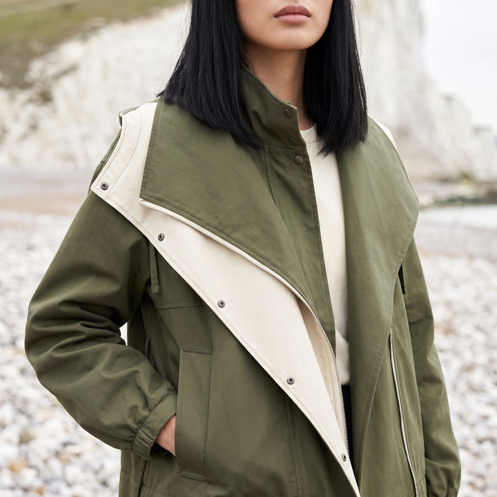 Wynne Double Layer Waterproof Windbreaker Jacket - Green